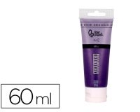 Pintura acrilica liderpapel tubo de plastico de 60 ml color purpura