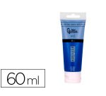 Pintura acrilica liderpapel tubo de plastico de 60 ml color azul cian