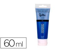 Pintura acrilica liderpapel tubo de plastico de 60 ml color azul cian