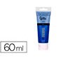Pintura acrilica liderpapel tubo de plastico de 60 ml color azul cian
