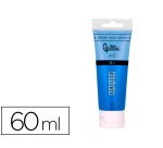 Pintura acrilica liderpapel tubo de plastico de 60 ml color azul
