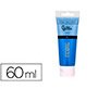 Pintura acrilica liderpapel tubo de plastico de 60 ml color azul