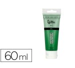 Pintura acrilica liderpapel tubo de plastico de 60 ml color verde oscuro