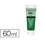 Pintura acrilica liderpapel tubo de plastico de 60 ml color verde oscuro
