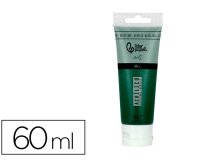 Pintura acrilica liderpapel tubo de plastico de 60 ml color verde oliva