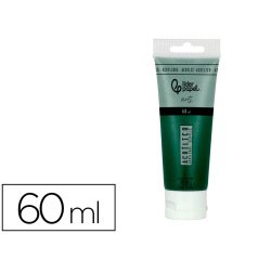 Pintura acrilica liderpapel tubo de plastico de 60 ml color verde oliva
