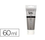 Pintura acrilica liderpapel tubo de plastico de 60 ml color gris
