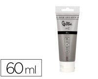 Pintura acrilica liderpapel tubo de plastico de 60 ml color gris