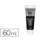 Pintura acrilica liderpapel tubo de plastico de 60 ml color negro marfil