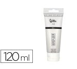 Pintura acrilica liderpapel tubo de plastico de 120 ml color blanco titanio