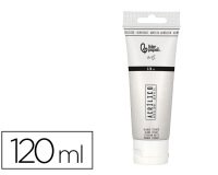 Pintura acrilica liderpapel tubo de plastico de 120 ml color blanco titanio