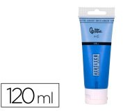 Pintura acrilica liderpapel tubo de plastico de 120 ml color azul