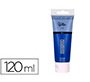 Pintura acrilica liderpapel tubo de plastico de 120 ml color azul marino