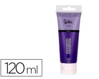 Pintura acrilica liderpapel tubo de plastico de 120 ml color purpura