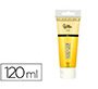 Pintura acrilica liderpapel tubo de plastico de 120 ml color amarillo