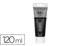 Pintura acrilica liderpapel tubo de plastico de 120 ml color negro marfil