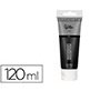 Pintura acrilica liderpapel tubo de plastico de 120 ml color negro marfil