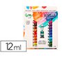 Pintura de acuarela liderpapel caja de 24 tubos de aluminio de 12 ml colores surtidos