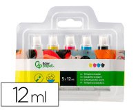 Tempera liderpapel en tubo de alumino de 12 ml estuche de 5 tubos colores primarios