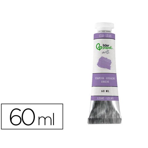 Tempera gouache liderpapel tubo de aluminio de 60 ml color lila