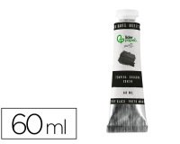 Pintura gouache/tempera liderpapel tubo de aluminio de 60 ml color negro marfil