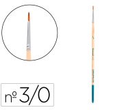 Pincel para pintura acrilica y acuarela liderpapel nº 000 punta redonda de pelo sintetico