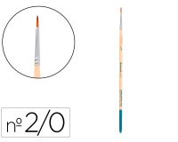 Pincel para pintura acrilica y acuarela liderpapel nº 00 punta redonda de pelo sintetico