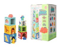 Juego infantil imaginovo cubos apilables nidos dinosaurios +12 meses 12 piezas 13x13x13cm