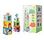 Juego infantil imaginovo cubos apilables nidos dinosaurios +12 meses 12 piezas 13x13x13cm
