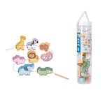 Juego infantil imaginovo madera cuentas animales para enhebrar +24 meses 13 piezas 27x6,5x6,5cm