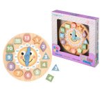 Juego infantil imaginovo madera reloj +3 años 13 piezas 29x29x3,5cm