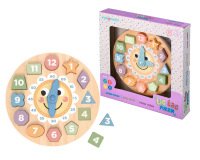 Juego infantil imaginovo madera reloj +3 años 13 piezas 29x29x3,5cm