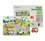 Puzle infantil imaginovo madera 3d vehiculos +12 meses 8 piezas 29,5x22x1,7cm
