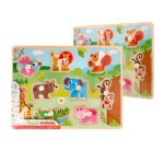 Puzle infantil imaginovo madera animales +18 meses 9 piezas 30x22,5x1,5cm