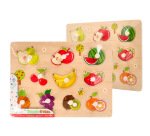 Puzle infantil imaginovo madera frutas +18 meses 10 piezas 30x22,5x1,5cm