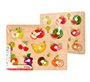 Puzle infantil imaginovo madera frutas +18 meses 10 piezas 30x22,5x1,5cm