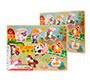 Puzle infantil imaginovo madera granja +18 meses 9 piezas 30x22,5x1,5cm