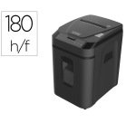 Destructora de documentos q-connect capacidad corte 180 h auto / 10 h manual destruye grapas clips y tarjetas