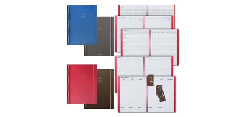 Cuaderno aula planner additio din a4 160 paginas plan anual y mensual con programacion y evaluacion