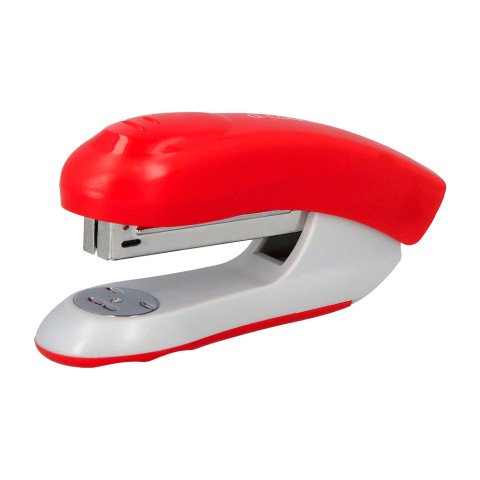 Grapadora q-connect kf14206 plastico abs roja capacidad 20 hojas