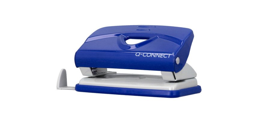 Taladrador q-connect kf14215 azul abertura 1 mm capacidad 10 hojas