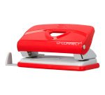 Taladrador q-connect kf14216 rojo abertura 1 mm capacidad 10 hojas