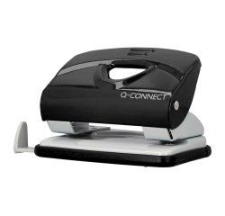 Taladrador q-connect kf14217 negro abertura 2 mm capacidad 20 hojas