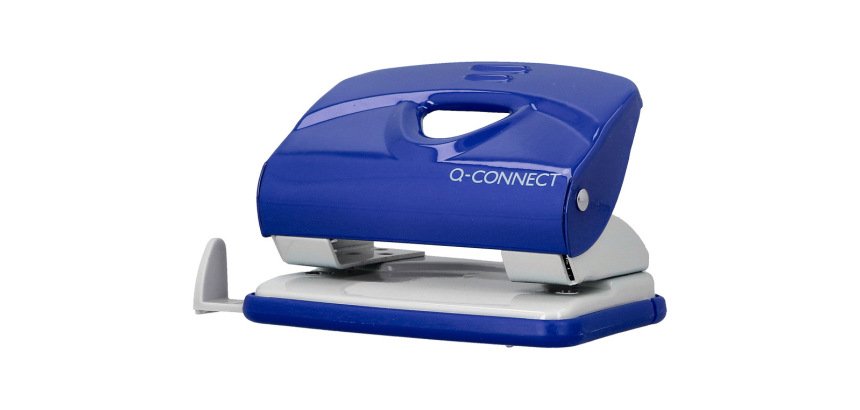 Taladrador q-connect kf14218 azul abertura 2 mm capacidad 20 hojas