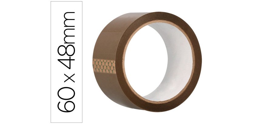 Cinta adhesiva greening polipropileno havana 60 m x 48 mm para embalaje