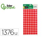 Gomets liderpapel figuras surtidas bolsa de 12 hojas figuras geometricas pequeñas colores surtidos