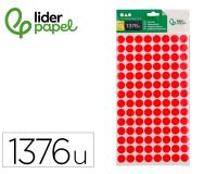 Gomets liderpapel figuras surtidas bolsa de 12 hojas figuras geometricas pequeñas colores surtidos