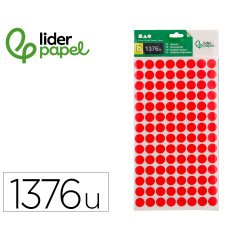 Gomets liderpapel figuras surtidas bolsa de 12 hojas figuras geometricas pequeñas colores surtidos