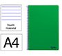 Cuaderno espiral liderpapel a4 smart tapa blanda 80h 75gr rayado horizontal con margen color verde