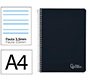 Cuaderno espiral liderpapel a4 witty tapa dura 80h 90gr pauta 3,5mm con margen color negro
